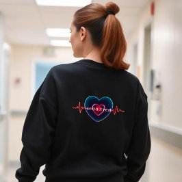 Echo Tech | Heartslag | Hjärta med EKG T Shirt