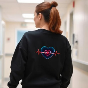 Echo Tech Heartslag Hjärta med EKG T Shirt