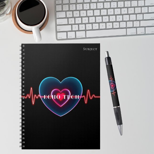 Echo Tech | Hjärtbeat | EKG Anteckningsbok (Echo Tech _ Heartbeat _ EKG Notebook-Cardiac Sonographer Notebook)
