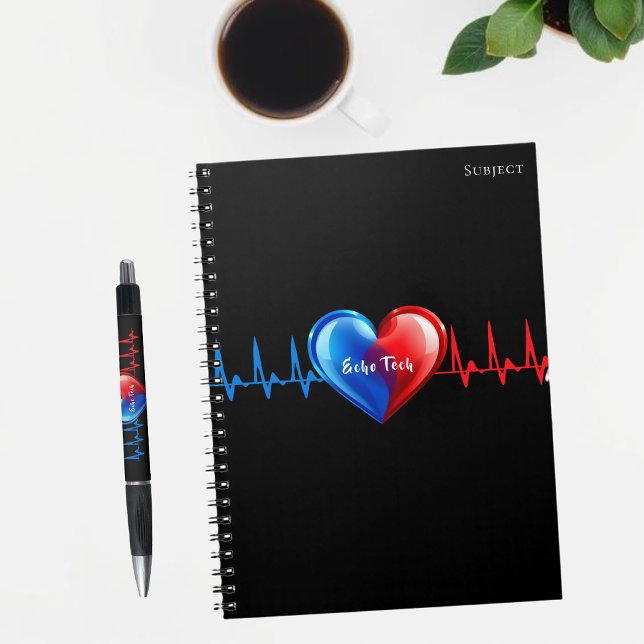 Echo Tech - Hjärtsonograf Anteckningsbok (Echo Tech - Cardiac Sonographer Notebook)