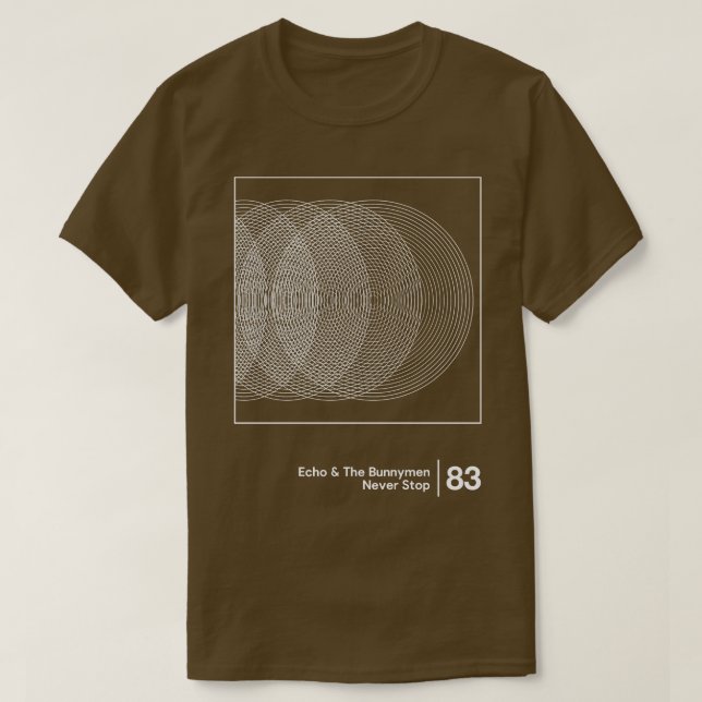 Echo the Bunnymen Minimalist Stil Graphic Artwork T Shirt (Design framsida)