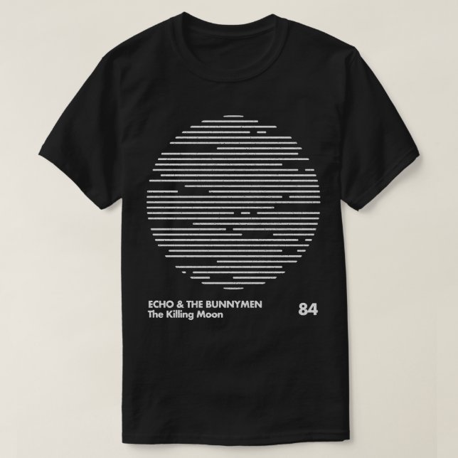 Echo the Bunnymen Minimum Graphic Design Tribute T Shirt (Design framsida)