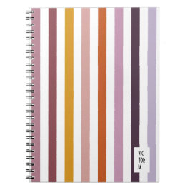Echo Trades Rosa Hues Stripe Journal Anteckningsbok