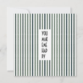 Echo Trails Anpassningsbar Card - Grönt Matcha Ran Inbjudningar