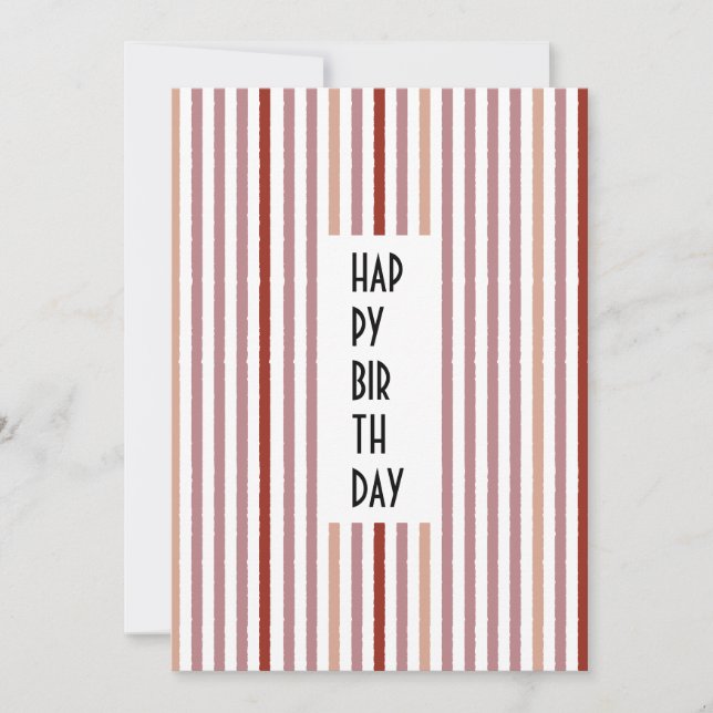 Echo Trails Anpassningsbar Card - Rosa Rand Julkort (Framsida)