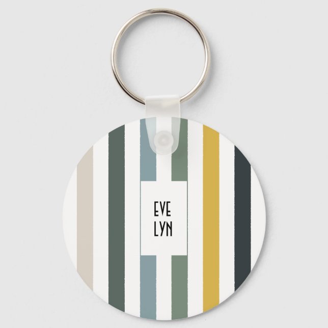 Echo Trails Anpassningsbar Metall Nyckelring - Blu (Baksida)