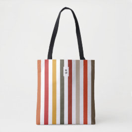 Echo Trails Tote Bag - Earthy Hues Rand Tygkasse