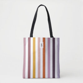 Echo Trails Tote Bag - Rosa Hues Rand Tygkasse
