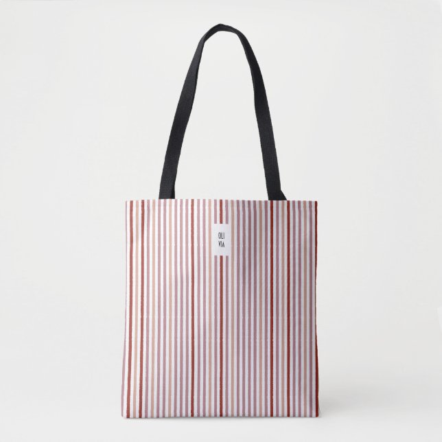 Echo Trails Tote Bag - Rosa Rand Tygkasse (Framsida)