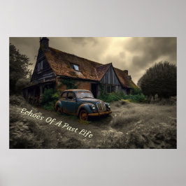 Echock i ett tidigare livsstilskoncept konst poster