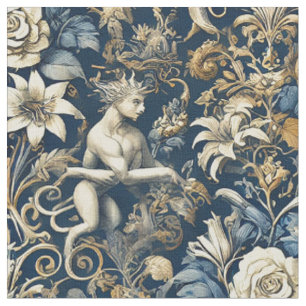 Echoes in Chaos - Gothic Påstående Tile Tyg