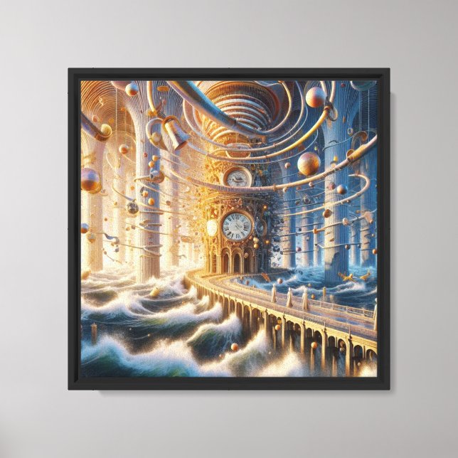 Echoes of '73: Chronos Ocean's labyrint Canvastryck (Framsida)
