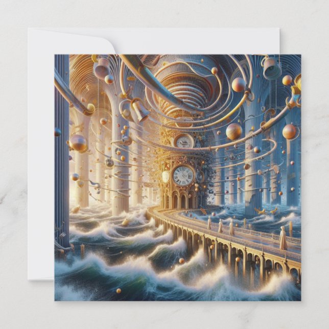 Echoes of '73: Chronos Ocean's labyrint Julkort (Framsida)