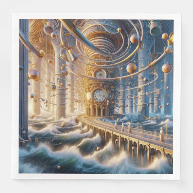 Echoes of '73: Chronos Ocean's labyrint Pappersservett (Framsida)