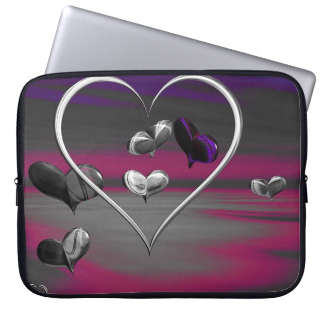 Echoes of a Metallic Romantik Laptop Fodral (Framsidan)