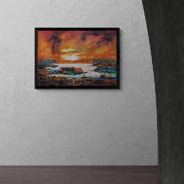 Echoes of Färg Canvastryck