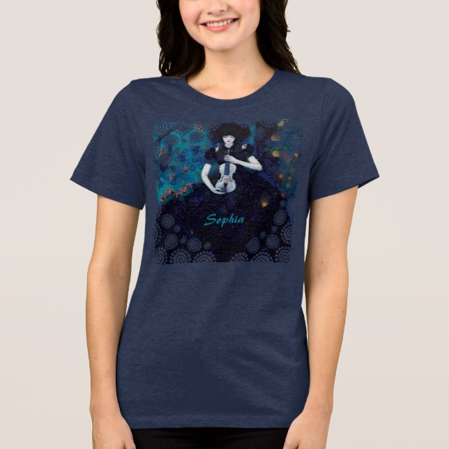 Echoes of Silence: A Violin’s Song of Healing T Shirt (Framsida)