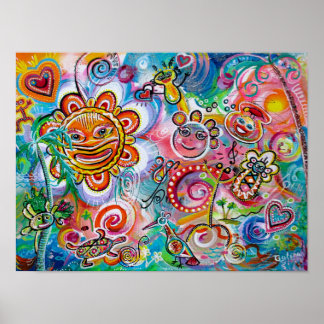 Echoes of Taino and Oneness of Light & Happity Poster