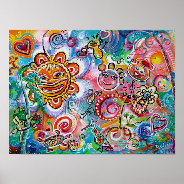 Echoes of Taino and Oneness of Light & Happity Poster (Framsidan)