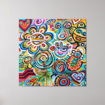 Echoes of Taino and Vejigantes - Art by Galina Can