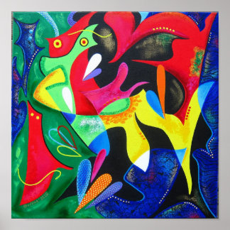 Echoes of Taino - Puerto Rico Art Poster