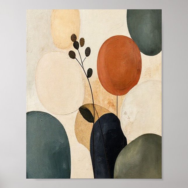 Echoes of the Earth: A Botanical Study in Textured Poster (Framsidan)