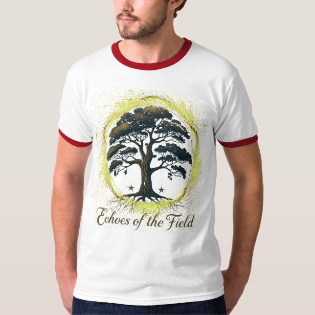 Echoes of the Fält - Artistic Nature-Inspired T-S T Shirt (Framsida)