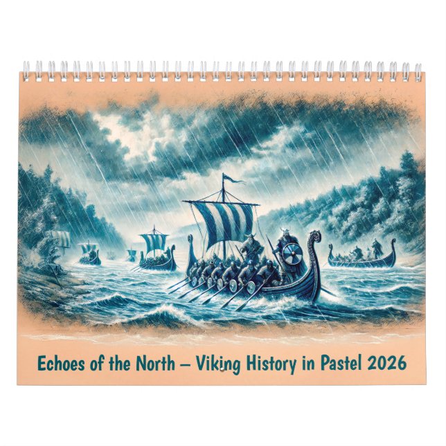 Echoes of the North – Viking History in Pastel 202 Kalender (Omslag)