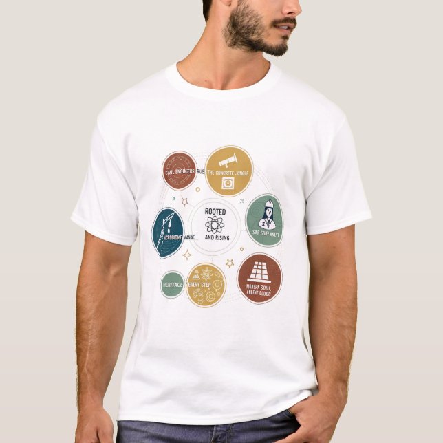 "Echoes of the Past - Historical-Inspired Design T Shirt (Framsida)