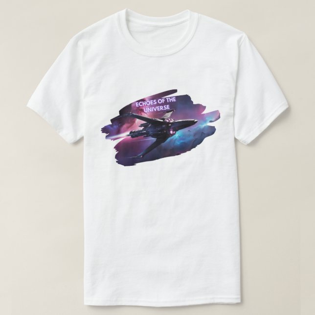 Echoes of the Universe Space Odyssey T Shirt (Design framsida)