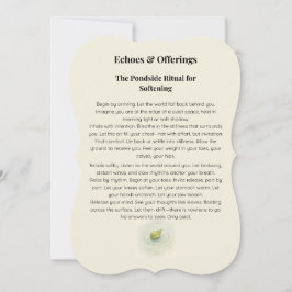 Echoes & Offerings | Pond Side Ritual