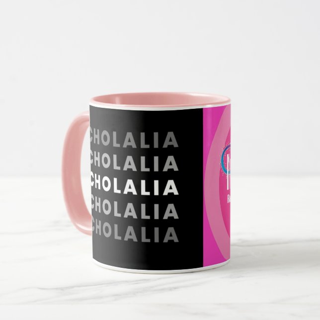Echolalia Rainbow Infinity Coffee Mugg (Framsida vänster)
