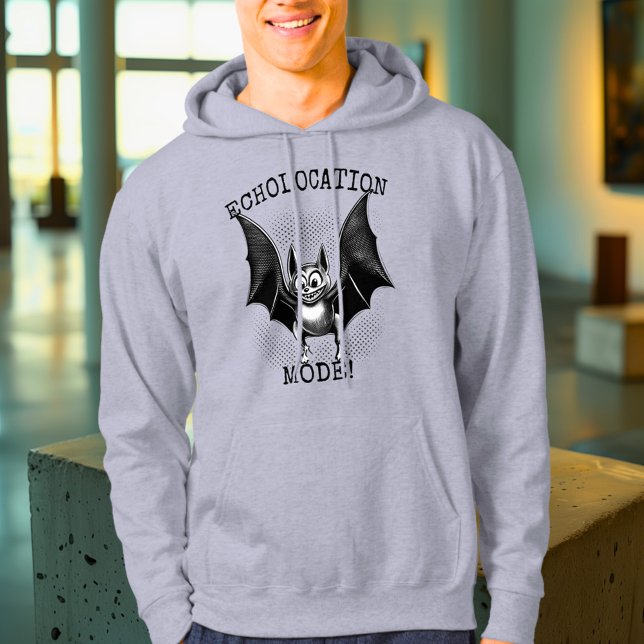 Echolocation Mode Activated - Retro Bat Hoodie (Skapare uppladdad)