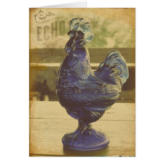 Echos Blue Glass Roo Hälsningskort (Framsidan)