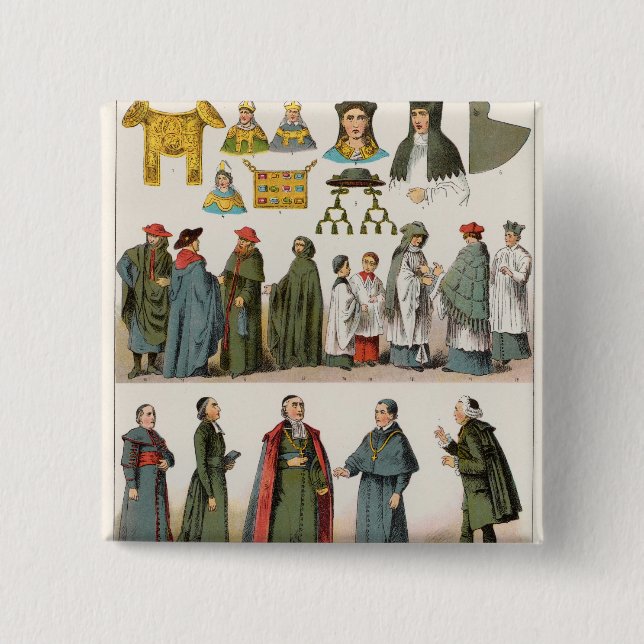 Ecklesiastisk klänning knapp (Framsida)