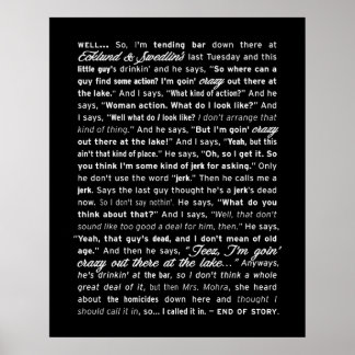 "Ecklund & Swedlin's" Poster (svart)