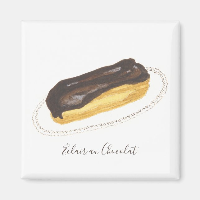 Éclair au Chocolat vattencolor Magnet (Framsidan)