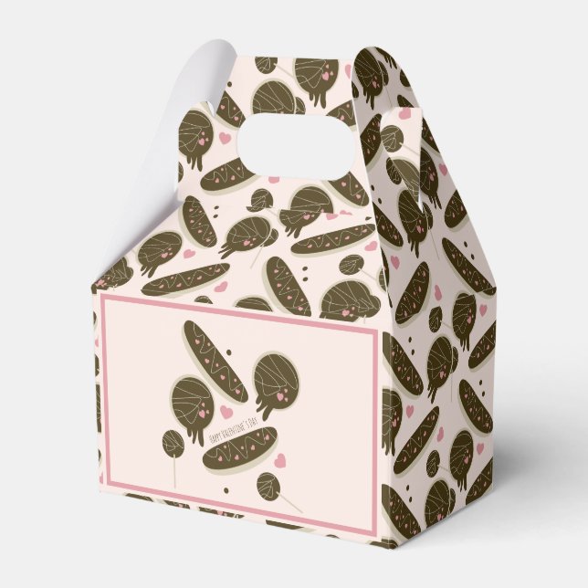 Eclair Donuts Cake Pops Valentine Day Party Presentaskar (Framsidan Sidan)