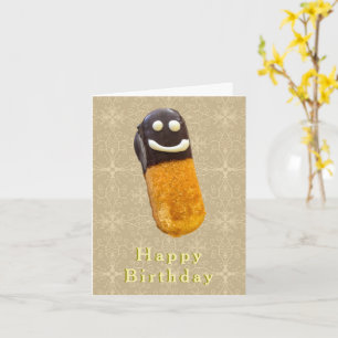 Eclair Pastry Birthday Card för leende Kort