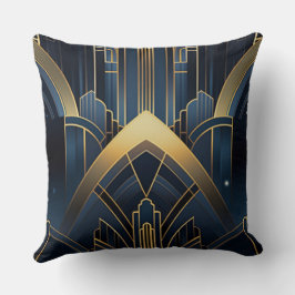 Éclat Urbain en Art Deco Kudde