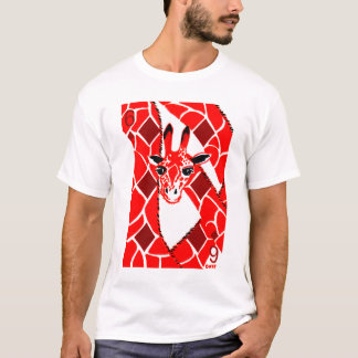 EclecDeck 6 av diamantgiraff - vit T Shirt