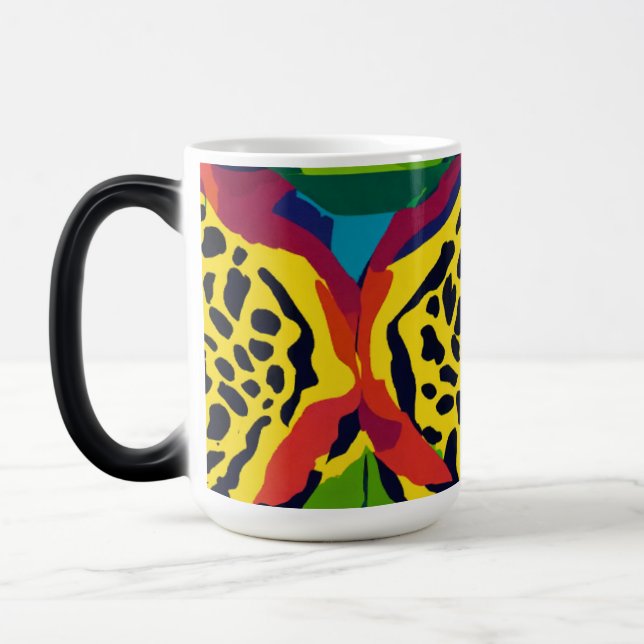 Eclectic Animal Prints Morphing Mugg - 15 oz (Vänster)