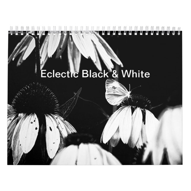 Eclectic Black & White Calendar Kalender (Omslag)