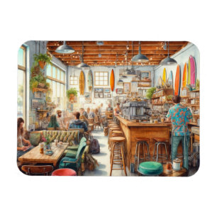 Eclectic Cafe in San Diego Mugg Magnet