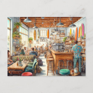 Eclectic Cafe in San Diego Mugg Vykort