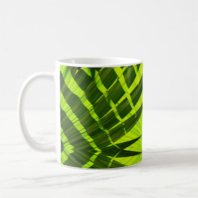 Eclectic Emerald Grönt Foliage Kaffemugg (Vänster)