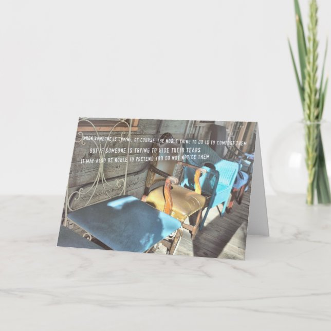 ECLECTIC-hälsningskort Tack Kort (Framsida)