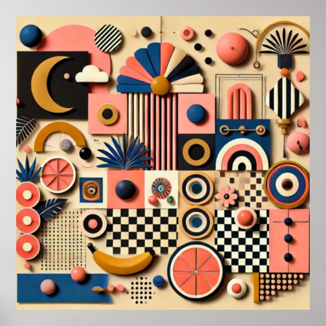 Eclectic Maximalism Art Poster (Framsidan)