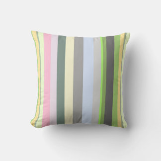 Eclectic Retro Rainbow Vertical Stripes Kudde