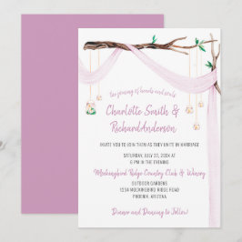 Eclectic Romantik - Lilac Draps Mason Burk Ljus Inbjudningar